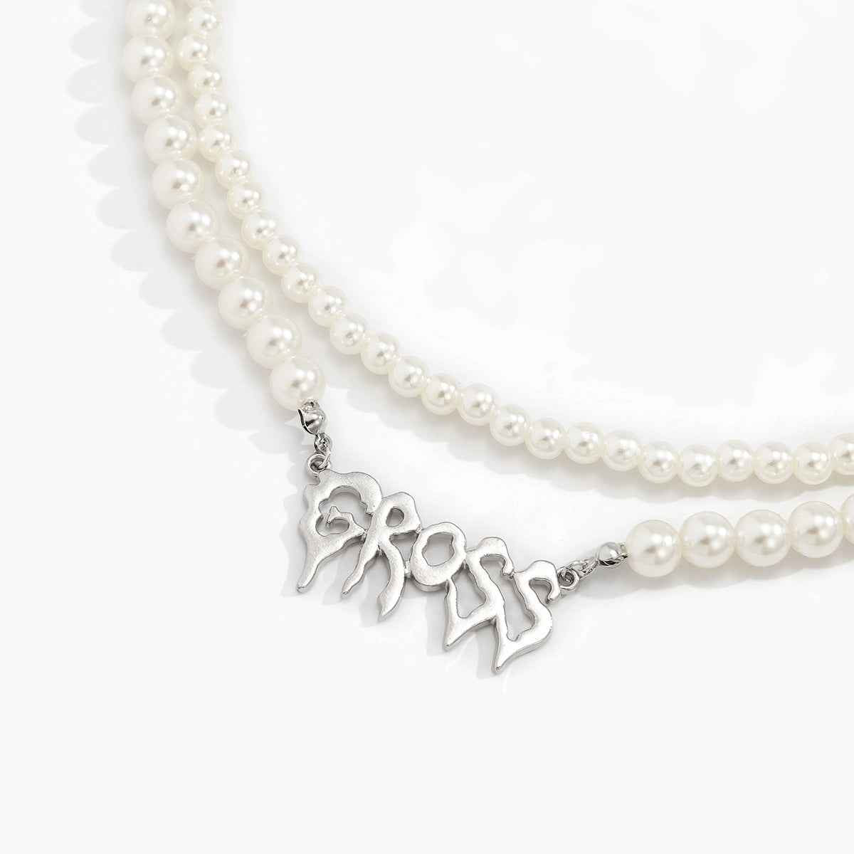 Gross Double Layer Pearl Necklace - Damned Threads